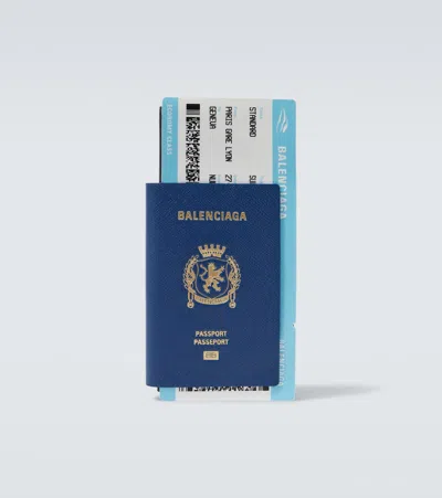 BALENCIAGA PASSPORT LEATHER WALLET