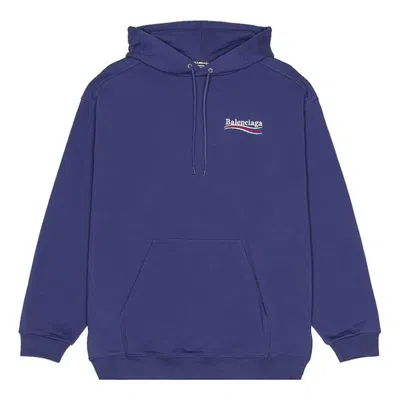 BALENCIAGA Balenciaga Political Campaign Hoodie Medium Fit 'Blue'