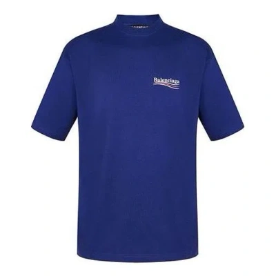 BALENCIAGA Balenciaga Political Campaign T-Shirt Large Fit 'Blue'
