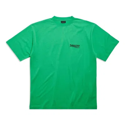 BALENCIAGA Balenciaga Political Campaign T-Shirt Large Fit 'Green Black Blue'
