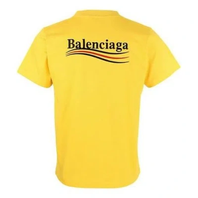 BALENCIAGA Balenciaga Political Campaign T-Shirt Large Fit 'Yellow'