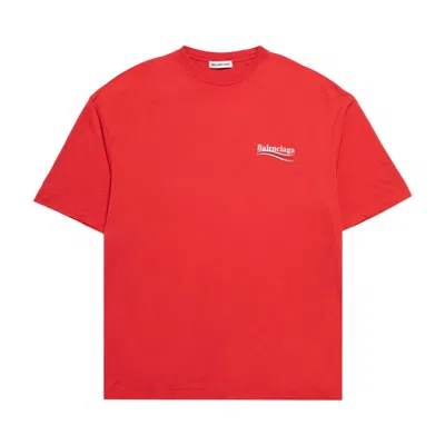 BALENCIAGA BALENCIAGA POLITICAL CAMPAIGN T-SHIRT 'RED' | MEN'S SIZE S