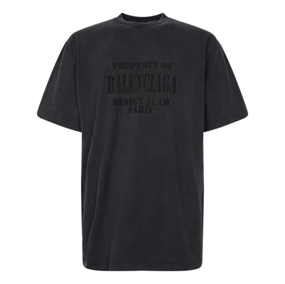 BALENCIAGA Balenciaga Property Vintage T-Shirt Large Fit 'Washed Black'
