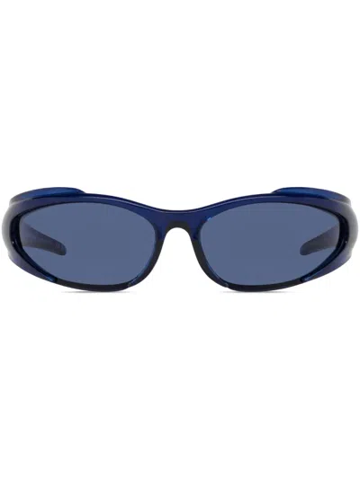 BALENCIAGA REVERSE XPANDER RECTANGLE-FRAME SUNGLASSES