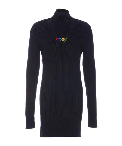 BALENCIAGA BALENCIAGA TURTLENECK RIBBED SWEATER