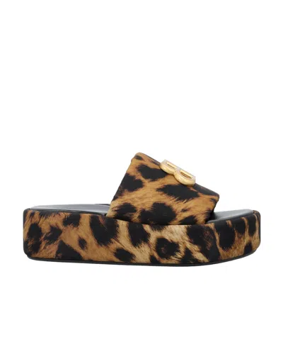 BALENCIAGA BALENCIAGA RISE LEOPARD PRINT SLIDES