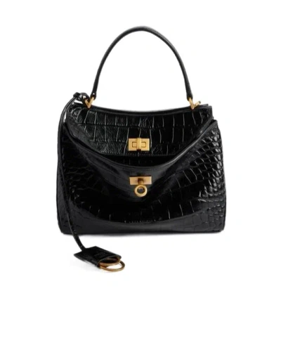 BALENCIAGA BALENCIAGA RODEO EMBOSSED TOP HANDLE BAG