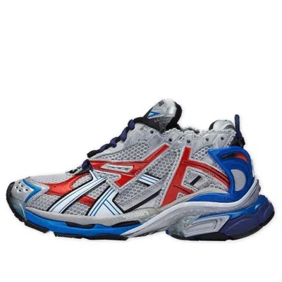 BALENCIAGA Balenciaga Runner Sneakers 'Grey Blue Red Mesh and Nylon'