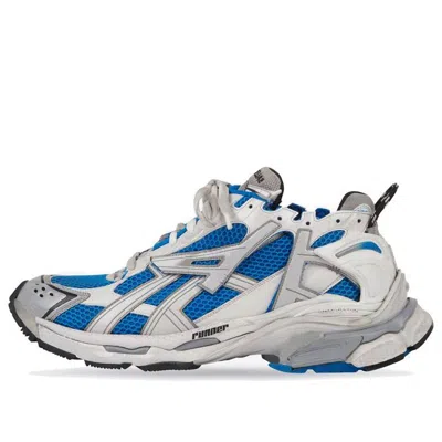 BALENCIAGA Balenciaga Runner Sneakers 'White Blue Mesh and Nylon'