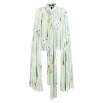 BALENCIAGA BALENCIAGA SCARF PLEATED BLOUSE