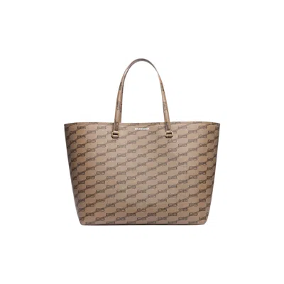 BALENCIAGA BALENCIAGA SIGNATURE LARGE EAST-WEST SHOPPER BAG 'BEIGE/BROWN' | CREAM | WOMEN'S SIZE ONESIZE