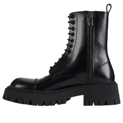 BALENCIAGA Balenciaga Small Cowhide Lacing Martin High boots 'Black'
