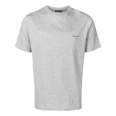 BALENCIAGA Balenciaga Small Logo Print Cotton T-Shirt 'Grey'