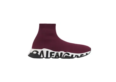 BALENCIAGA SPEED GRAFFITI (WOMEN'S) SNEAKERS IN PURPLE