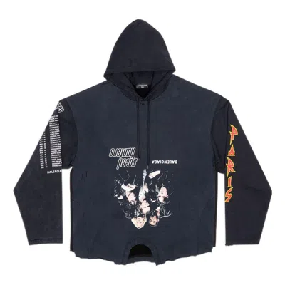 BALENCIAGA Balenciaga Speed Hunters Upside Down Hoodie Oversized 'Black Faded'