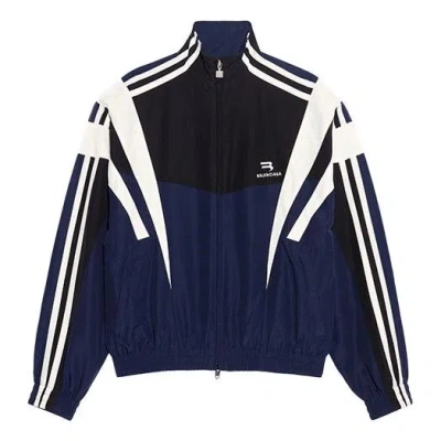 BALENCIAGA Balenciaga Sporty B Tracksuit Jacket 'Indigo Black White'