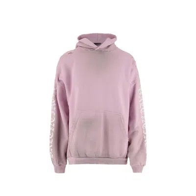 BALENCIAGA BALENCIAGA STENCIL MEDIUM FIT HOODED SWEATSHIRT