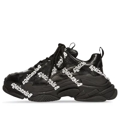 BALENCIAGA Balenciaga Triple S Logotype Sneakers 'Black'