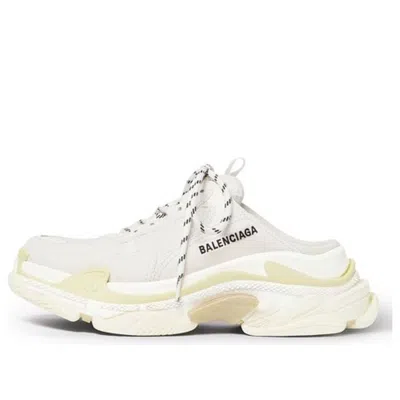 BALENCIAGA Balenciaga Triple S Mules 'White Double Foam and Mesh'