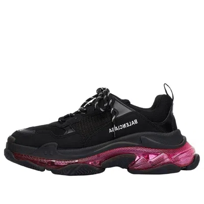 BALENCIAGA Balenciaga Triple S Sneaker 'Clear Sole - Black Pink Neon'