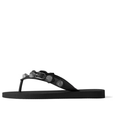 BALENCIAGA (WMNS) Balenciaga Cagole Thong Sandals 'Black'