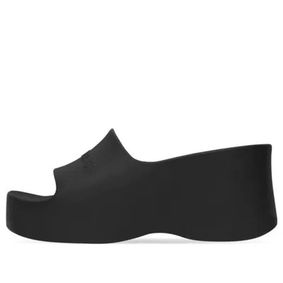 BALENCIAGA (WMNS) Balenciaga Chunky Wedge Sandals 'Black Rubber'
