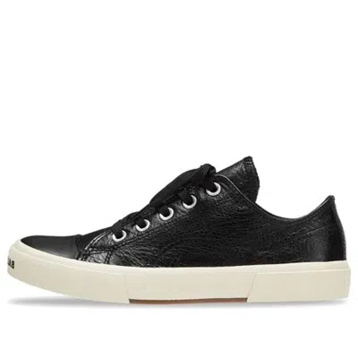 BALENCIAGA (WMNS) Balenciaga Paris Low Top Sneakers 'Black Leather and White Rubber'