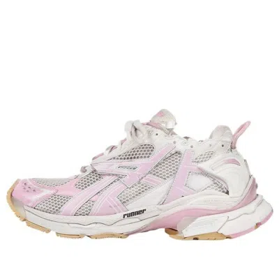 BALENCIAGA (WMNS) Balenciaga Runner Sneakers 'White Baby Pink Mesh and Nylon'