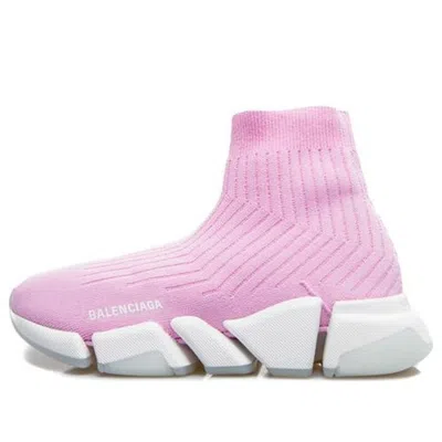 BALENCIAGA (WMNS) Balenciaga Speed 2.0 Trainers 'Rib-Knit Pale Pink'