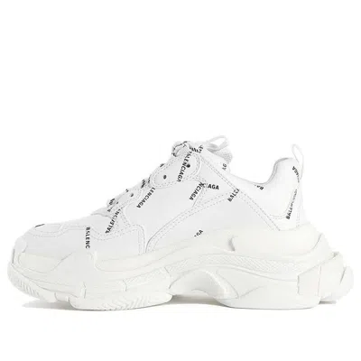 BALENCIAGA (WMNS) Balenciaga Triple S Sneaker 'All Over Logo - White'