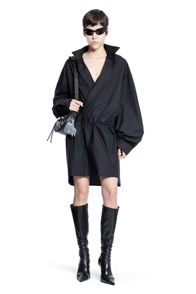 BALENCIAGA SHIRT MINI DRESS IN COTTON POPLIN