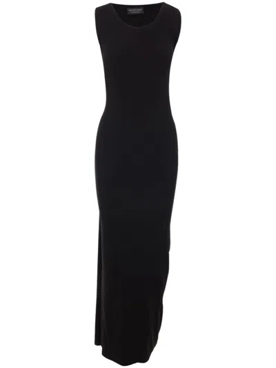 BALENCIAGA WOMEN'S FITTED CUT MAXI DRESS