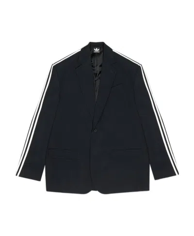 BALENCIAGA X ADIDAS STRIPED BLAZER