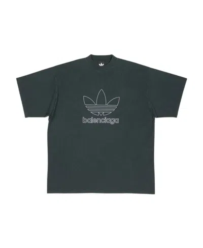 BALENCIAGA T-SHIRT BALENCIAGA / ADIDAS OVERSIZE IN VERDE