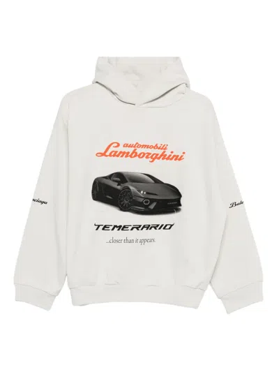 BALENCIAGA X AUTOMOBILI LAMBORGHINI GRAPHIC-PRINT HOODIE