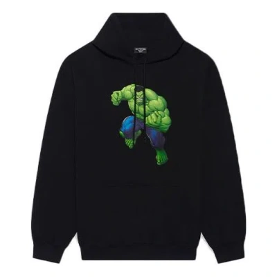 BALENCIAGA Balenciaga x Marvel Hulk Hoodie Medium Fit 'Black'
