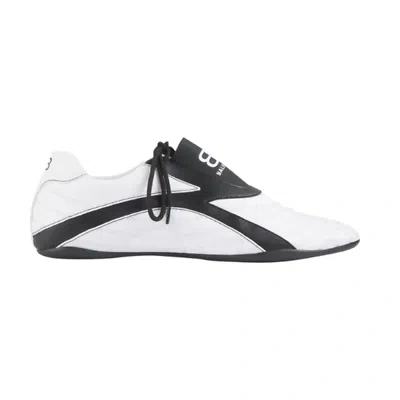 BALENCIAGA BALENCIAGA ZEN SNEAKER WHITE BLACK SIZE 37 LEATHER LACE-UP