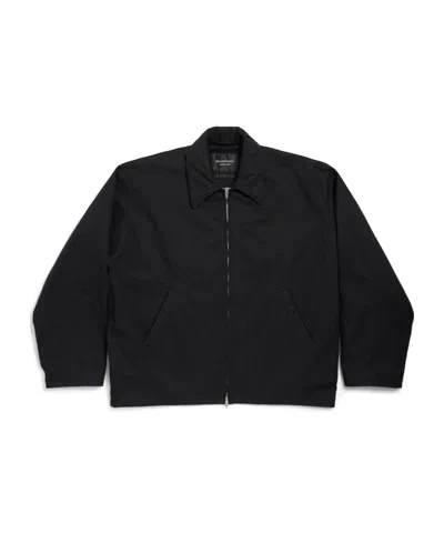 BALENCIAGA BALENCIAGA BB GARDEROBE EMBROIDERED ZIPPED JACKET