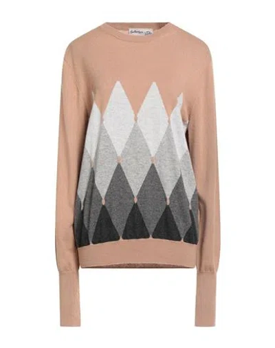 BALLANTYNE BALLANTYNE MAN SWEATER CAMEL SIZE 42 CASHMERE