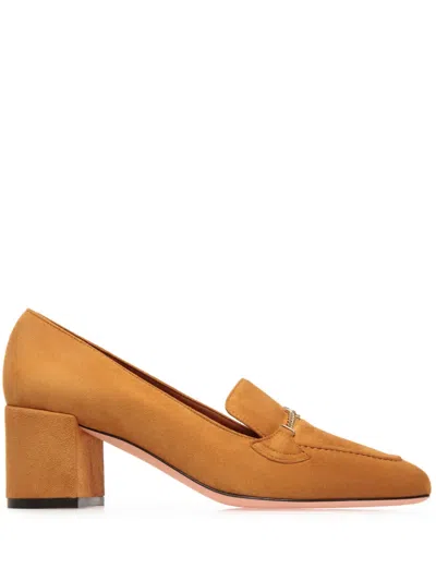 BALLY DAILY EMBLEM 50MM SUEDE PUMPS