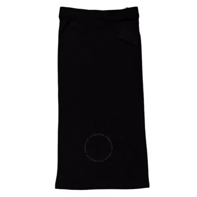 BALLY BALLY ELEGANT BLACK MIDI SKIRT