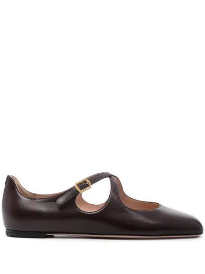 BALLY LEATHER BALLERINA SHOES