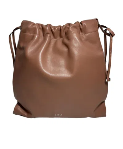 BALLY LOGO DRAWSTRING SHOULDER BAG