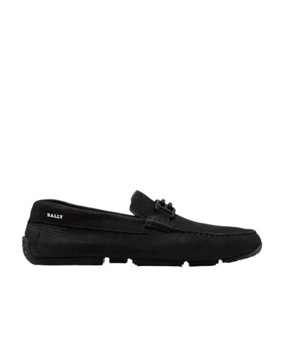 BALLY LOGO LOAFERS