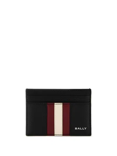 BALLY MYTHOS LOGO-PRINT LEATHER CARD HOLDER