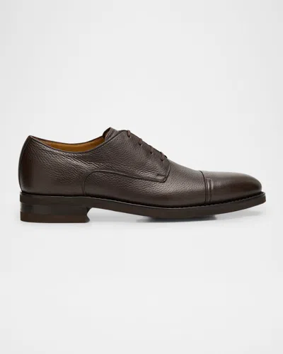 BALLY MEN'S SCRIVAS LEATHER CAP-TOE DERBY SHOES