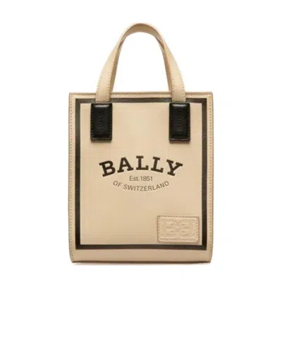 BALLY MINI LOGO-PRINT TOTE BAG