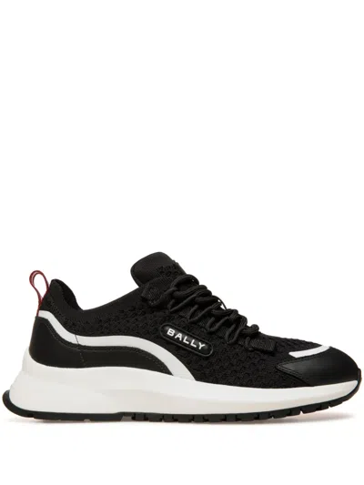 BALLY OUTLINE LOGO-PATCH SNEAKERS