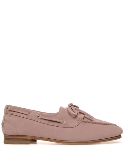 BALLY PLUME LEATHER LOAFERS