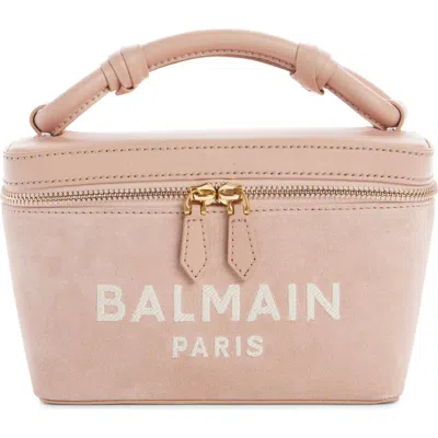 BALMAIN BALMAIN B-ARMY SUEDE VANITY CROSSBODY BAG